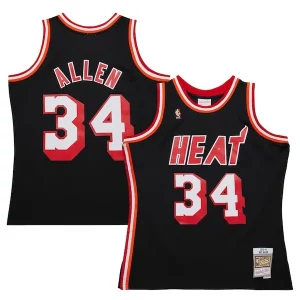 Elegante Lussuoso Ray Allen Miami Heat 2013/14 Hardwood Classics Swingman Jersey Black