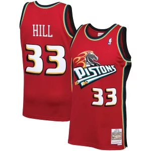 Elegante Bellissimo Resistente Grant Hill Detroit Pistons 1999/00 Hardwood Classics Swingman Jersey Red