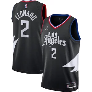 Elegante Incantevole Kawhi Leonard LA Clippers Jordan Brand Unisex Swingman Jersey Statement Edition Black