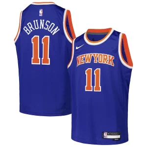 Attraente Trendy Raffinato Jalen Brunson New York Knicks Nike Youth Swingman Jersey Icon Edition Blue