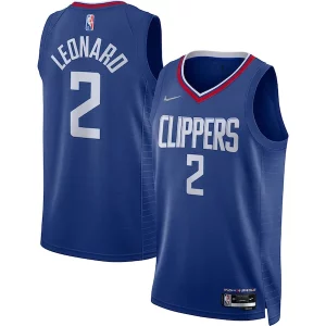 Attraente Classico Kawhi Leonard LA Clippers Nike 2021/22 Diamond Swingman Jersey Icon Edition Royal