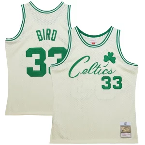 Comodo Trendy Delizioso Larry Bird Boston Celtics Chainstitch Swingman Jersey Cream