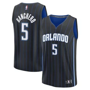 Stupendo Splendido Paolo Banchero Orlando Magic Fast Break Replica Player Jersey Icon Edition Black