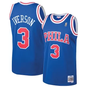Classico Attraente Allen Iverson Philadelphia 76ers 1996/97 Hardwood Classics Throwback Swingman Jersey Royal