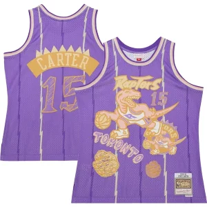 Fascinante Duraturo Trendy Vince Carter Toronto Raptors 1998/99 Swingman Sidewalk Sketch Jersey Purple