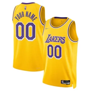 Elegante Classico Gorgeous Los Angeles Lakers Nike 2021/22 Diamond Swingman Custom Jersey Icon Edition Gold