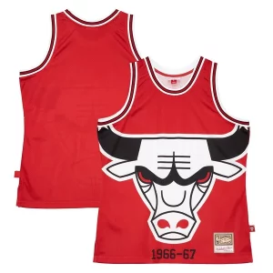 Bellissimo Comodo Chicago Bulls Hardwood Classics Blown Out Fashion Jersey Red