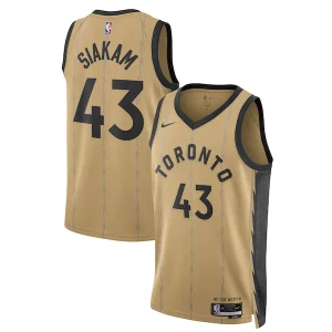 Fantastico Ottimo Pascal Siakam Toronto Raptors Nike Unisex 2023/24 Swingman Jersey Gold City Edition