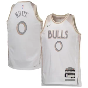 Raffinato Bellissimo Eccezionale Coby White Chicago Bulls Nike Youth 2024/25 Swingman Player Jersey City Edition White