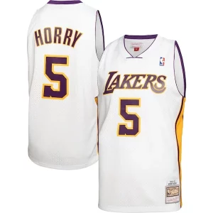 Meraviglioso Elegante Robert Horry Los Angeles Lakers 2001/02 Hardwood Classics Swingman Jersey White
