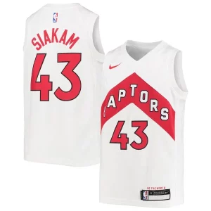 Gorgeous Pascal Siakam Toronto Raptors Nike Youth Swingman Jersey Association Edition White/Red