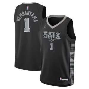 Stupendo Incantevole Victor Wembanyama San Antonio Spurs Jordan Brand Youth Swingman Jersey Statement Edition Black