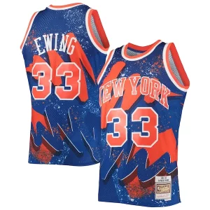 Prestigioso Patrick Ewing New York Knicks Hardwood Classics 1991/92 Hyper Hoops Swingman Jersey Blue