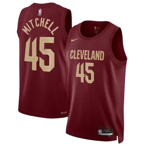 Eccezionale Elegante Donovan Mitchell Cleveland Cavaliers Nike Unisex Swingman Jersey Icon Edition Wine/White