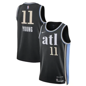Incantevole Trae Young Atlanta Hawks Nike Unisex 2023/24 Swingman Jersey Black City Edition