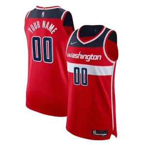 Bellissimo Washington Wizards Nike 2021/22 Diamond Authentic Custom Jersey Icon Edition Red