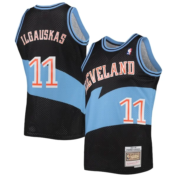 Cool Zydrunas Ilgauskas Cleveland Cavaliers Hardwood Classics Swingman Jersey Black