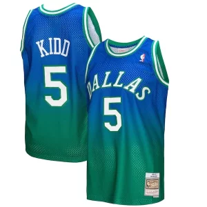 Accattivante Duraturo Elegante Jason Kidd Dallas Mavericks 1994/95 Hardwood Classics Fadeaway Swingman Player Jersey Green/Navy
