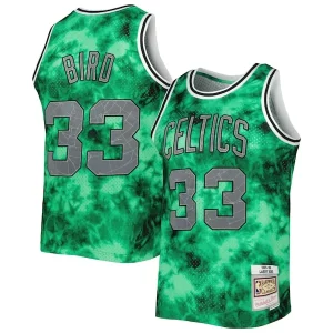 Sofisticato Classico Larry Bird Boston Celtics 1985/86 Galaxy Swingman Jersey Kelly Green