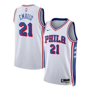 Meraviglioso Joel Embiid Philadelphia 76ers Nike Youth Swingman Jersey Association Edition White