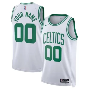 Trendy Accattivante Prestigioso Boston Celtics Nike Unisex Swingman Custom Jersey White Association Edition