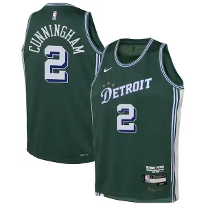 Comodo Cade Cunningham Detroit Pistons Nike Youth 2022/23 Swingman Jersey City Edition Green