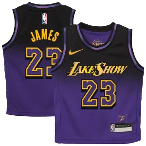 Duraturo Moderno Pratico LeBron James Los Angeles Lakers Nike Preschool 2024/25 Swingman Player Jersey City Edition Purple
