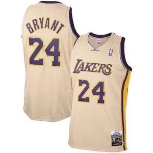 Sofisticato Fantastico Men's Los Angeles Lakers Kobe Bryant Gold 2008 09 Hardwood Classics Authentic Player Jersey