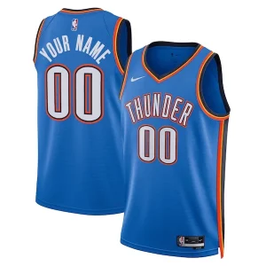 Sofisticato Attraente Delizioso Oklahoma City Thunder Nike Unisex Swingman Custom Jersey Blue Icon Edition