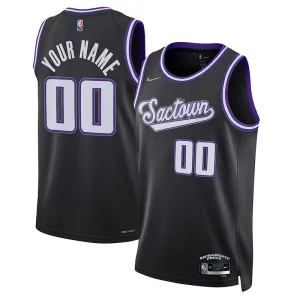 Attraente Gorgeous Sacramento Kings Nike 2021/22 Swingman Custom Jersey City Edition Black
