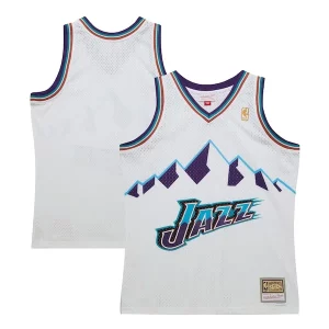Robusto Trendy Utah Jazz 1996 97 Hardwood Classics Swingman Jersey White