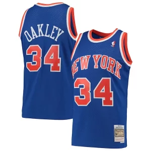Attraente Charles Oakley New York Knicks Hardwood Classics Swingman Jersey Blue