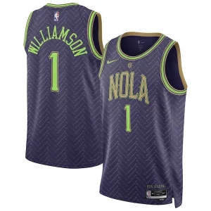 Splendido Resistente Zion Williamson New Orleans Pelicans Nike Unisex 2024/25 Swingman Player Jersey City Edition Purple