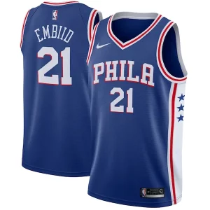 Fantastico Joel Embiid Philadelphia 76ers Nike Swingman Jersey Royal Icon Edition