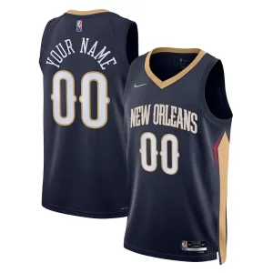 Accattivante Attraente Moderno New Orleans Pelicans Nike 2021/22 Diamond Swingman Custom Jersey Icon Edition Navy