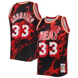 Robusto Magnifico Attraente Alonzo Mourning Miami Heat 1996/97 Hardwood Classics Marble Swingman Jersey Black