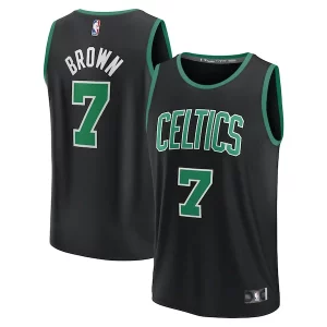 Duraturo Accattivante Ottimo Jaylen Brown Boston Celtics Youth Fast Break Replica Player Jersey Statement Edition Black