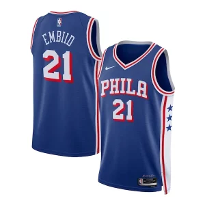 Fascinante Joel Embiid Philadelphia 76ers Nike Youth Swingman Jersey Icon Edition Royal