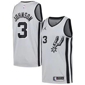 Duraturo Fascinante Keldon Johnson San Antonio Spurs Nike Swingman Player Jersey Statement Edition Silver