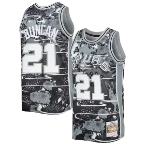 Delizioso Tim Duncan San Antonio Spurs 1998/99 Hardwood Classics Lunar New Year Swingman Jersey Silver