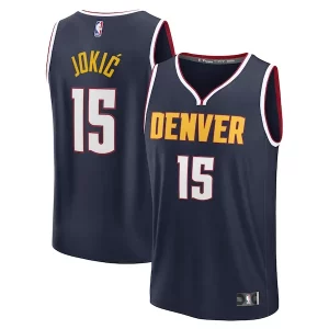 Prestigioso Pratico Ottimo Nikola Jokic Denver Nuggets Fast Break Replica Player Jersey Icon Edition Navy