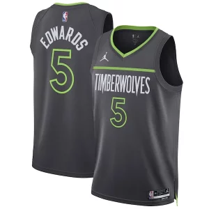 Sofisticato Comodo Anthony Edwards Minnesota Timberwolves Jordan Brand Unisex Swingman Jersey Statement Edition Charcoal