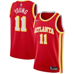 Sofisticato Versatile Trae Young Atlanta Hawks Nike Unisex Swingman Jersey Icon Edition Red/White