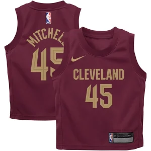 Ottimo Incantevole Donovan Mitchell Cleveland Cavaliers Nike Toddler Swingman Player Jersey Icon Edition Wine