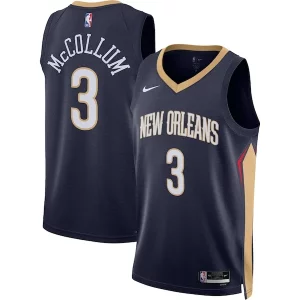 Prestigioso Fantastico C.J. McCollum New Orleans Pelicans Nike Unisex Swingman Jersey Icon Edition Navy