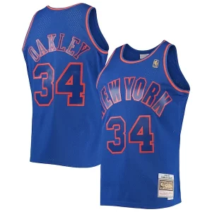 Magnifico Stupendo Charles Oakley New York Knicks 1996/97 Hardwood Classics Swingman Jersey Blue