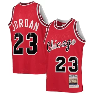 Eccezionale Prestigioso Delizioso Youth Chicago Bulls Michael Jordan Red 1984/85 Hardwood Classics Authentic Jersey