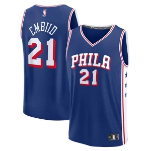 Fantastico Delizioso Joel Embiid Philadelphia 76ers Fast Break Replica Player Jersey Icon Edition Royal