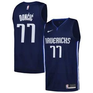 Accattivante Luka Dončić Dallas Mavericks Nike Swingman Player Jersey City Edition Navy
