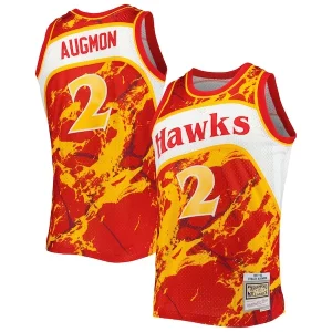 Elegante Classico Stacey Augmon Atlanta Hawks 1991/92 Hardwood Classics Marble Swingman Jersey Red